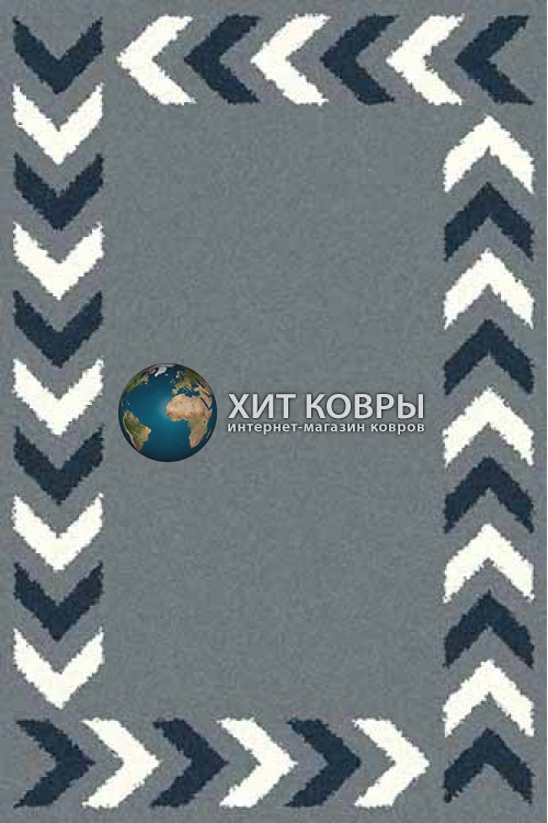 Российский ковер прямоугольный Platinum t638 голубой