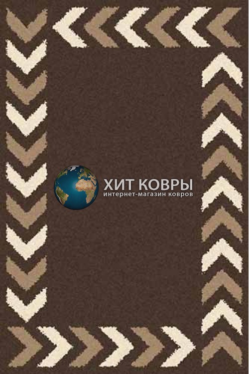 Российский ковер прямоугольный Platinum t638 коричневый