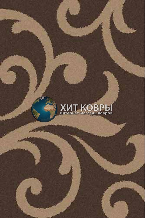 Российский ковер прямоугольный Platinum t644 коричневый d